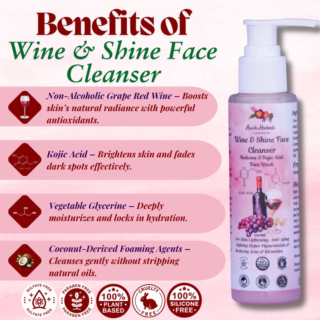 Wine & Shine Face Cleanser Combo